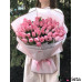 75 розовых тюльпанов