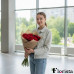 Букет із 15 червоних троянд