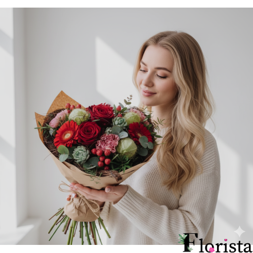 Pre-assembled bouquet of flowers Just for you