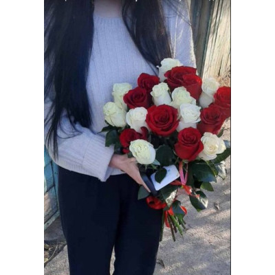 Kramatorsk, Ukraine - Bouquet of 19 roses
