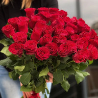 Halle, Germany - Bouquet of 39 red roses